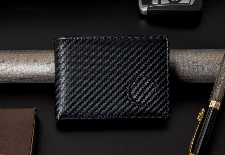Premium RFID Blocking Leather Wallet for AirTag - Image 2