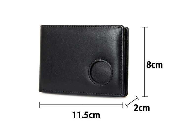 Premium RFID Blocking Leather Wallet for AirTag - Image 12